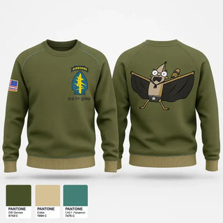 Crew Neck Sweatshirt, 3rd SF group, Army, Teamtime, Team time, sublimation, custom sports apparel, team uniforms, spirit wear, spiritwear, sports uniforms, custom shirts, team store, custom team store, fundraiser sports, apparel fundraiser