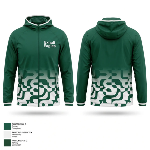 Windbreaker, Exhalt Eagles, Cheer, Teamtime, Team time, sublimation, custom sports apparel, team uniforms, spirit wear, spiritwear, sports uniforms, custom shirts, team store, custom team store, fundraiser sports, apparel fundraiser
