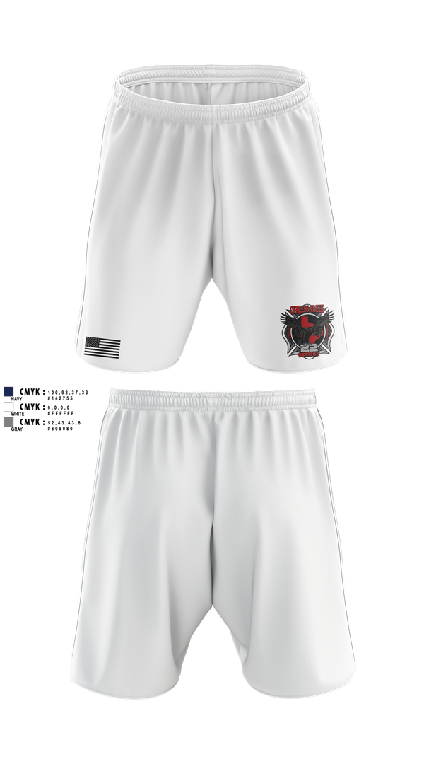 Athletic Shorts With Pockets, Cy creek fire 22, , Teamtime, Team time, sublimation, custom sports apparel, team uniforms, spirit wear, spiritwear, sports uniforms, custom shirts, team store, custom team store, fundraiser sports, apparel fundraiser