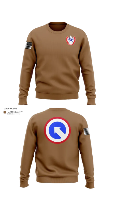 1st Theater Sustainment Command 40701813 Crew Neck Sweatshirt - 202