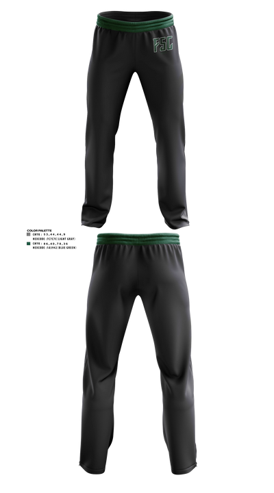 Farmingdale State College 6736736 Sweatpants (windbreaker material) - 2