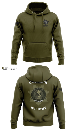 Hoodie, Cheyenne pd k9, Police, Teamtime, Team time, sublimation, custom sports apparel, team uniforms, spirit wear, spiritwear, sports uniforms, custom shirts, team store, custom team store, fundraiser sports, apparel fundraiser