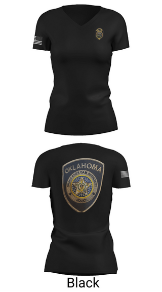 Womens Short Sleeve Vneck Shirt, Grand River Dam Authority, Police, Teamtime, Team time, sublimation, custom sports apparel, team uniforms, spirit wear, spiritwear, sports uniforms, custom shirts, team store, custom team store, fundraiser sports, apparel fundraiser