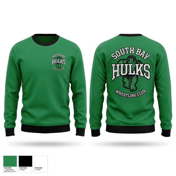 Crew Neck Sweatshirt, South bay Hulks, Wrestling, Teamtime, Team time, sublimation, custom sports apparel, team uniforms, spirit wear, spiritwear, sports uniforms, custom shirts, team store, custom team store, fundraiser sports, apparel fundraiser