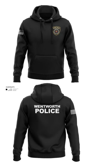 Hoodie, Wentworth Police Department, Police, Teamtime, Team time, sublimation, custom sports apparel, team uniforms, spirit wear, spiritwear, sports uniforms, custom shirts, team store, custom team store, fundraiser sports, apparel fundraiser
