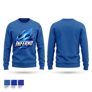 Crew Neck Sweatshirt, Inferno, Softball, Teamtime, Team time, sublimation, custom sports apparel, team uniforms, spirit wear, spiritwear, sports uniforms, custom shirts, team store, custom team store, fundraiser sports, apparel fundraiser