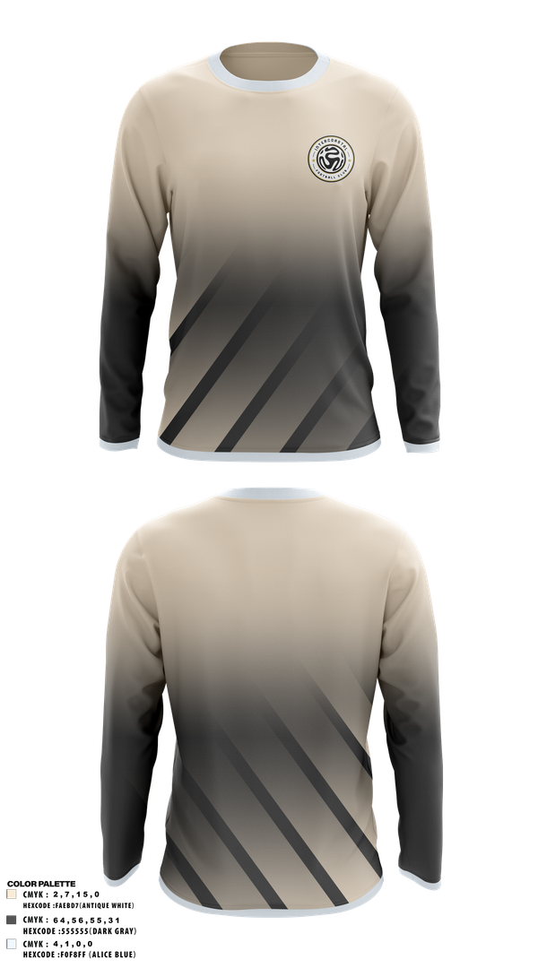 Long Sleeve Performance Shirt, Intercoastal FC, Men's Soccer, Teamtime, Team time, sublimation, custom sports apparel, team uniforms, spirit wear, spiritwear, sports uniforms, custom shirts, team store, custom team store, fundraiser sports, apparel fundraiser