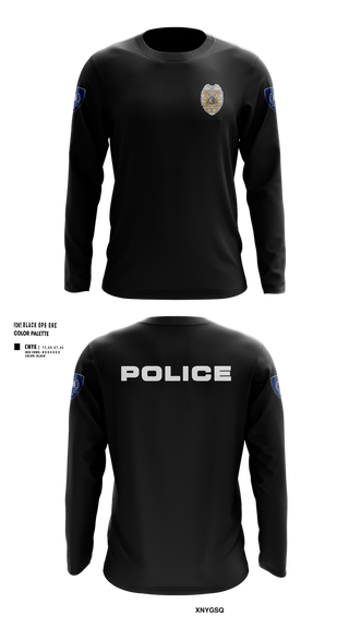 Long Sleeve Performance Shirt, Vincennes Police Department, , Teamtime, Team time, sublimation, custom sports apparel, team uniforms, spirit wear, spiritwear, sports uniforms, custom shirts, team store, custom team store, fundraiser sports, apparel fundraiser