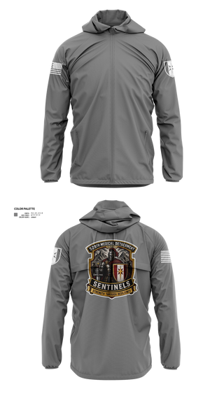 Windbreaker, 528th MED DET COSC, Army, Teamtime, Team time, sublimation, custom sports apparel, team uniforms, spirit wear, spiritwear, sports uniforms, custom shirts, team store, custom team store, fundraiser sports, apparel fundraiser