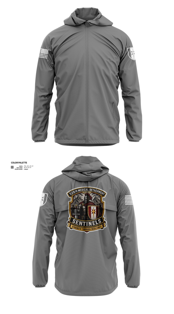 Windbreaker, 528th MED DET COSC, Army, Teamtime, Team time, sublimation, custom sports apparel, team uniforms, spirit wear, spiritwear, sports uniforms, custom shirts, team store, custom team store, fundraiser sports, apparel fundraiser