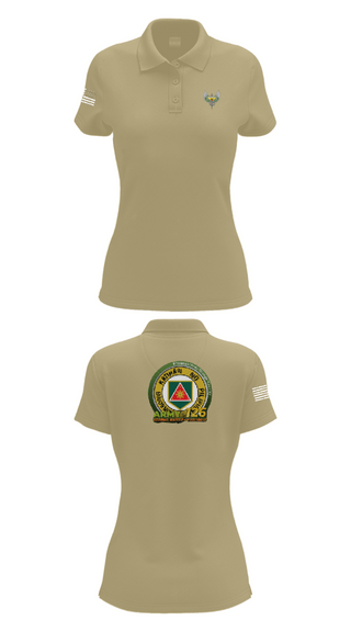 Women's Short Sleeve Performance Polo, 51st Combat Engineers, Army, Teamtime, Team time, sublimation, custom sports apparel, team uniforms, spirit wear, spiritwear, sports uniforms, custom shirts, team store, custom team store, fundraiser sports, apparel fundraiser