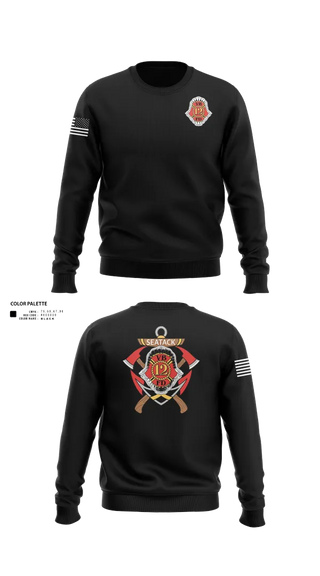 Crew Neck Sweatshirt, Company 12, Fire Department, Teamtime, Team time, sublimation, custom sports apparel, team uniforms, spirit wear, spiritwear, sports uniforms, custom shirts, team store, custom team store, fundraiser sports, apparel fundraiser