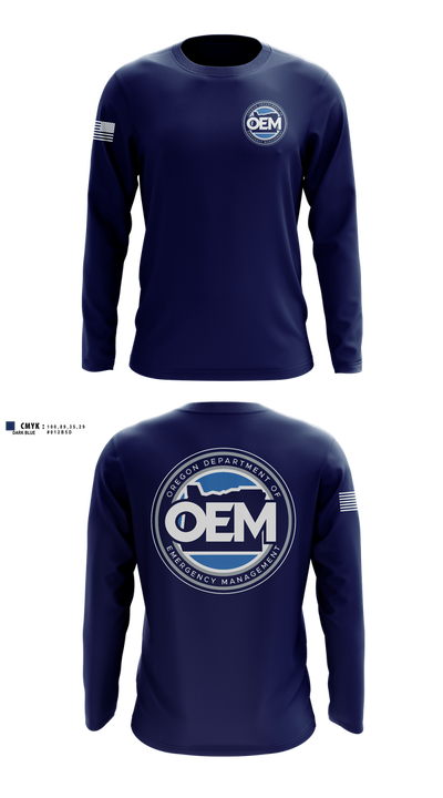 Oregon Emergency Management 48984222 Long Sleeve Performance Shirt 1