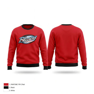 Crew Neck Sweatshirt, Blazers, Softball, Teamtime, Team time, sublimation, custom sports apparel, team uniforms, spirit wear, spiritwear, sports uniforms, custom shirts, team store, custom team store, fundraiser sports, apparel fundraiser