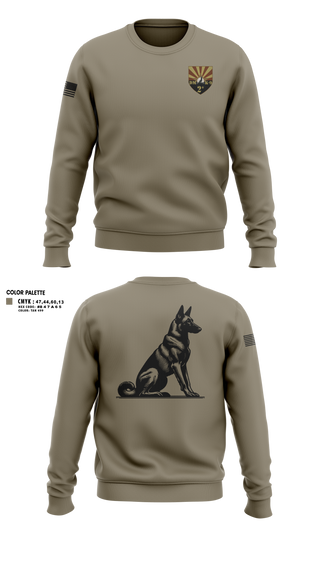 Crew Neck Sweatshirt, 355 K9, Air Force, Teamtime, Team time, sublimation, custom sports apparel, team uniforms, spirit wear, spiritwear, sports uniforms, custom shirts, team store, custom team store, fundraiser sports, apparel fundraiser