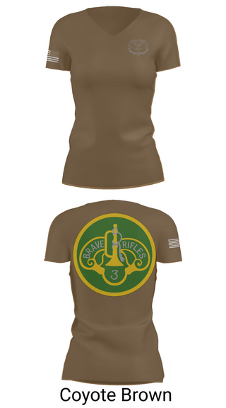 Womens Short Sleeve Vneck Shirt, 3d Cavalry Regiment, Army, Teamtime, Team time, sublimation, custom sports apparel, team uniforms, spirit wear, spiritwear, sports uniforms, custom shirts, team store, custom team store, fundraiser sports, apparel fundraiser