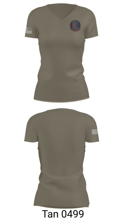 NMRTC El Paso 64078462 Women's Short Sleeve V-neck Shirt - 65