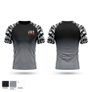 Short Sleeve Rash Guard Shirt, J.E.T., Wrestling, Teamtime, Team time, sublimation, custom sports apparel, team uniforms, spirit wear, spiritwear, sports uniforms, custom shirts, team store, custom team store, fundraiser sports, apparel fundraiser