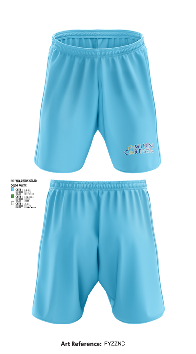 Minn Care Home Health 51014778 Athletic Shorts With Pockets - 1