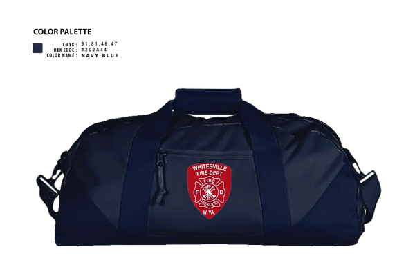 Duffle Bag, Whitesville Fire Department, Fire Department, Teamtime, Team time, sublimation, custom sports apparel, team uniforms, spirit wear, spiritwear, sports uniforms, custom shirts, team store, custom team store, fundraiser sports, apparel fundraiser