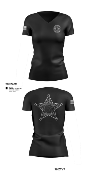 Womens Short Sleeve Vneck Shirt, District I Street Crimes, Police, Teamtime, Team time, sublimation, custom sports apparel, team uniforms, spirit wear, spiritwear, sports uniforms, custom shirts, team store, custom team store, fundraiser sports, apparel fundraiser