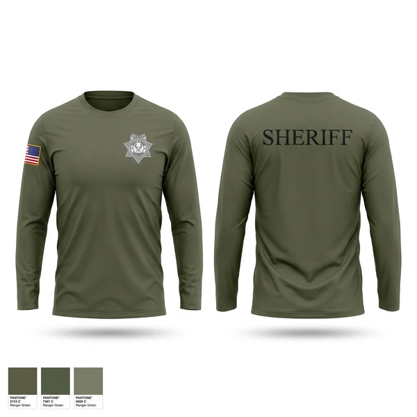 Long Sleeve Performance Shirt, Modoc County Sheriff's Office, Police, Teamtime, Team time, sublimation, custom sports apparel, team uniforms, spirit wear, spiritwear, sports uniforms, custom shirts, team store, custom team store, fundraiser sports, apparel fundraiser