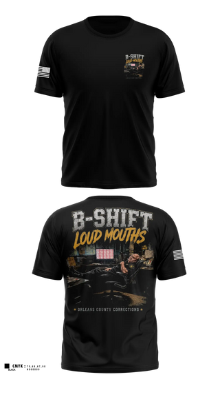 Old School Cotton Shirt, Orleans County Corrections, Police, Teamtime, Team time, sublimation, custom sports apparel, team uniforms, spirit wear, spiritwear, sports uniforms, custom shirts, team store, custom team store, fundraiser sports, apparel fundraiser