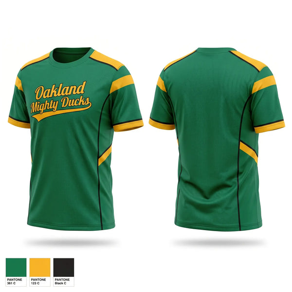 Soft Poly Tee Cotton Like Feel, Oakland Mighty Ducks, , Teamtime, Team time, sublimation, custom sports apparel, team uniforms, spirit wear, spiritwear, sports uniforms, custom shirts, team store, custom team store, fundraiser sports, apparel fundraiser