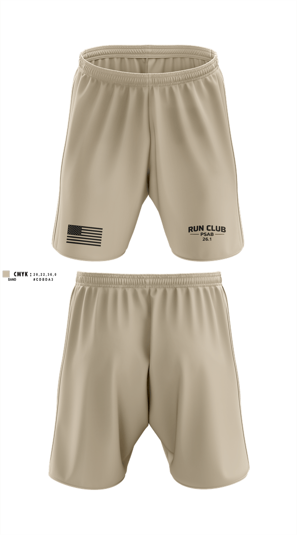 Athletic Shorts With Pockets, RUN CLUB (PSAB), Air Force, Teamtime, Team time, sublimation, custom sports apparel, team uniforms, spirit wear, spiritwear, sports uniforms, custom shirts, team store, custom team store, fundraiser sports, apparel fundraiser