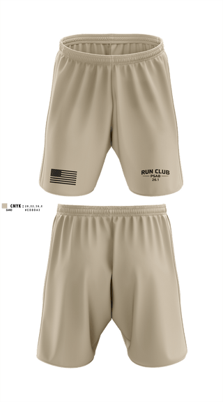 Athletic Shorts With Pockets, RUN CLUB (PSAB), Air Force, Teamtime, Team time, sublimation, custom sports apparel, team uniforms, spirit wear, spiritwear, sports uniforms, custom shirts, team store, custom team store, fundraiser sports, apparel fundraiser