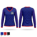 Kansas City Bluebirds Women's Long Sleeve V-neck Shirt - 1