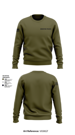 Crew Neck Sweatshirt, Broxton police, , Teamtime, Team time, sublimation, custom sports apparel, team uniforms, spirit wear, spiritwear, sports uniforms, custom shirts, team store, custom team store, fundraiser sports, apparel fundraiser
