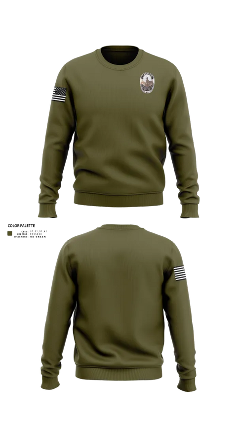 Crew Neck Sweatshirt, Superior Police Department, , Teamtime, Team time, sublimation, custom sports apparel, team uniforms, spirit wear, spiritwear, sports uniforms, custom shirts, team store, custom team store, fundraiser sports, apparel fundraiser