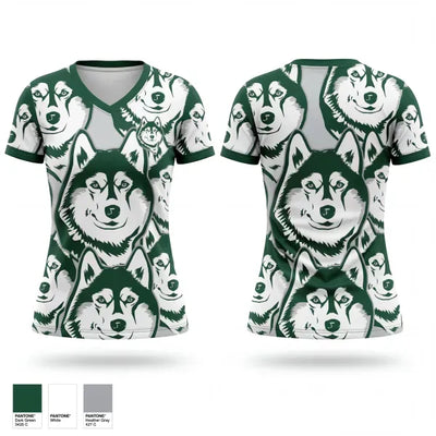 Franklin Academy Lacrosse 50336515 Women's Short Sleeve V-neck Shirt - 1