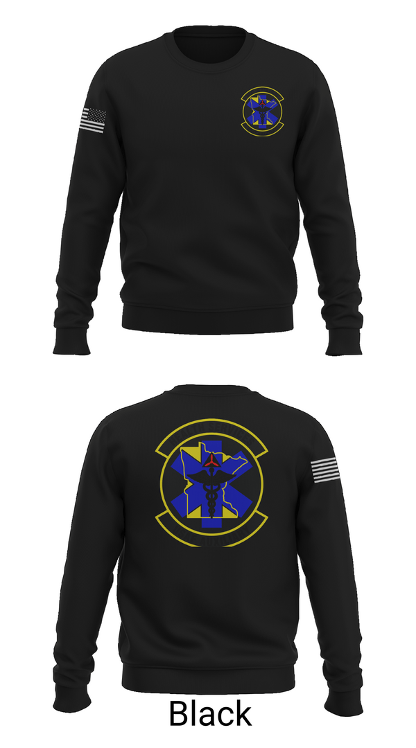 Crew Neck Sweatshirt, Civil Air Patrol Minnesota Wing Health Service, Air Force, Teamtime, Team time, sublimation, custom sports apparel, team uniforms, spirit wear, spiritwear, sports uniforms, custom shirts, team store, custom team store, fundraiser sports, apparel fundraiser