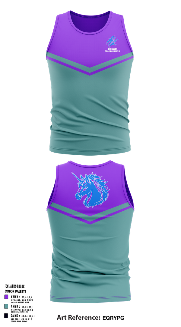Tank Top, Kennandy, Track & Field, Teamtime, Team time, sublimation, custom sports apparel, team uniforms, spirit wear, spiritwear, sports uniforms, custom shirts, team store, custom team store, fundraiser sports, apparel fundraiser