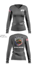 Alma Police Department 36149502 Women's Long Sleeve V-neck Shirt - 21