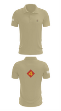 14th Marine regiment 4th Marine corps division 57481844 Short Sleeve Performance Polo - 87
