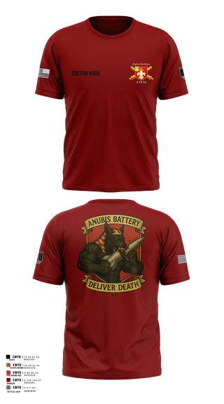 Short Sleeve Performance Shirt, Anubis Battery, 3-12 FA, Army, Teamtime, Team time, sublimation, custom sports apparel, team uniforms, spirit wear, spiritwear, sports uniforms, custom shirts, team store, custom team store, fundraiser sports, apparel fundraiser