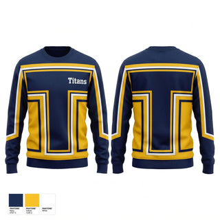 Crew Neck Sweatshirt, Titans, Baseball, Teamtime, Team time, sublimation, custom sports apparel, team uniforms, spirit wear, spiritwear, sports uniforms, custom shirts, team store, custom team store, fundraiser sports, apparel fundraiser