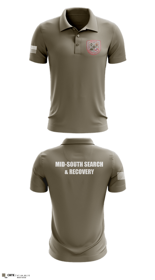 Short Sleeve Performance Polo, Mid-South Search and Recovery, Fire Department, Teamtime, Team time, sublimation, custom sports apparel, team uniforms, spirit wear, spiritwear, sports uniforms, custom shirts, team store, custom team store, fundraiser sports, apparel fundraiser