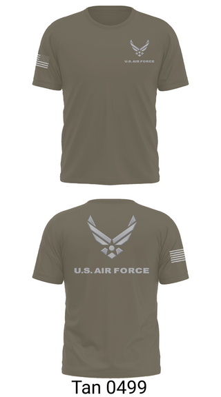 Old School Cotton Feel Shirt, USAF Volunteer, Air Force, Teamtime, Team time, sublimation, custom sports apparel, team uniforms, spirit wear, spiritwear, sports uniforms, custom shirts, team store, custom team store, fundraiser sports, apparel fundraiser