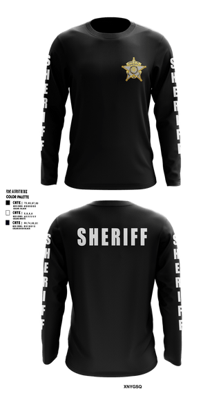 Long Sleeve Performance Shirt, SHERIFF, Police, Teamtime, Team time, sublimation, custom sports apparel, team uniforms, spirit wear, spiritwear, sports uniforms, custom shirts, team store, custom team store, fundraiser sports, apparel fundraiser