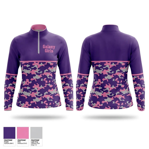 Quarter Zip Jacket, Galaxy Girls, Women's Soccer, Teamtime, Team time, sublimation, custom sports apparel, team uniforms, spirit wear, spiritwear, sports uniforms, custom shirts, team store, custom team store, fundraiser sports, apparel fundraiser