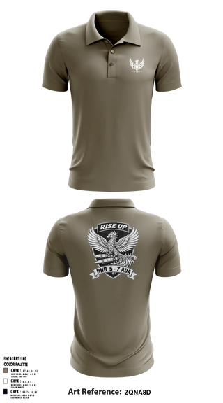 Short Sleeve Performance Polo, HHB 5-7 ADA, Army, Teamtime, Team time, sublimation, custom sports apparel, team uniforms, spirit wear, spiritwear, sports uniforms, custom shirts, team store, custom team store, fundraiser sports, apparel fundraiser