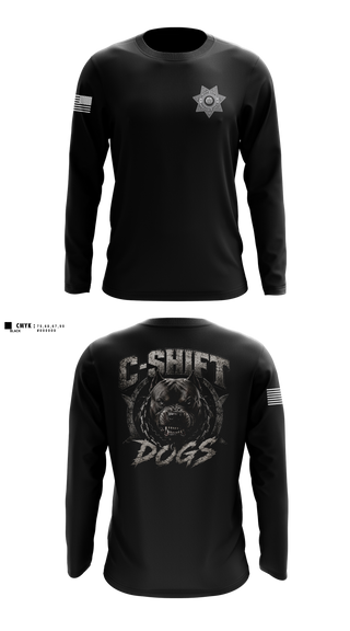 Long Sleeve Performance Shirt, Orleans County Corrections, Police, Teamtime, Team time, sublimation, custom sports apparel, team uniforms, spirit wear, spiritwear, sports uniforms, custom shirts, team store, custom team store, fundraiser sports, apparel fundraiser