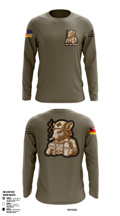 Bronze Crew 21388144 Long Sleeve Performance Shirt 1
