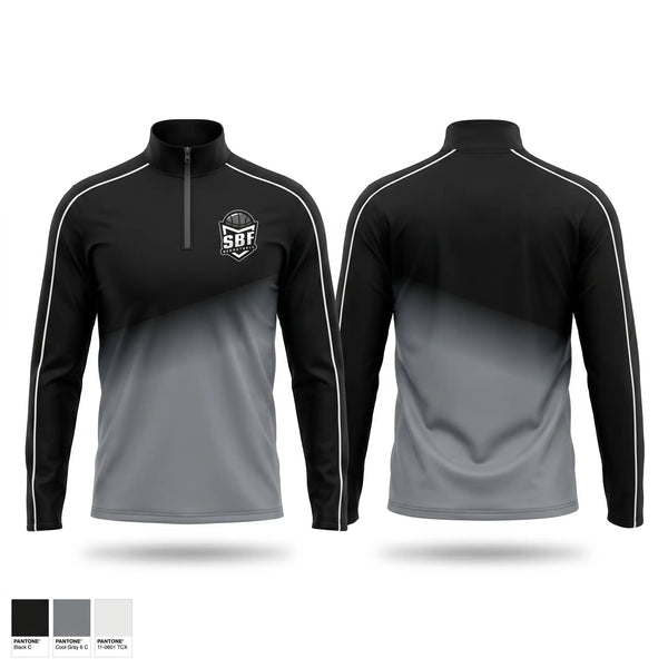 Quarter Zip Jacket, SBF, Men's Basketball, Teamtime, Team time, sublimation, custom sports apparel, team uniforms, spirit wear, spiritwear, sports uniforms, custom shirts, team store, custom team store, fundraiser sports, apparel fundraiser