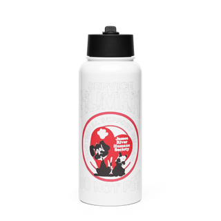 James River Humane Society 19714076 Stainless Steel Water Bottle with a Straw Lid