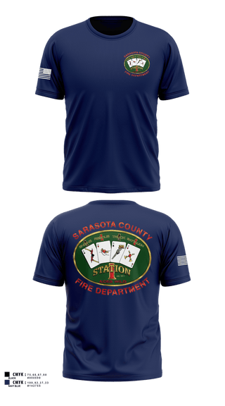 Short Sleeve Performance Shirt, Sarasota county fire dept sta 1, Fire Department, Teamtime, Team time, sublimation, custom sports apparel, team uniforms, spirit wear, spiritwear, sports uniforms, custom shirts, team store, custom team store, fundraiser sports, apparel fundraiser
